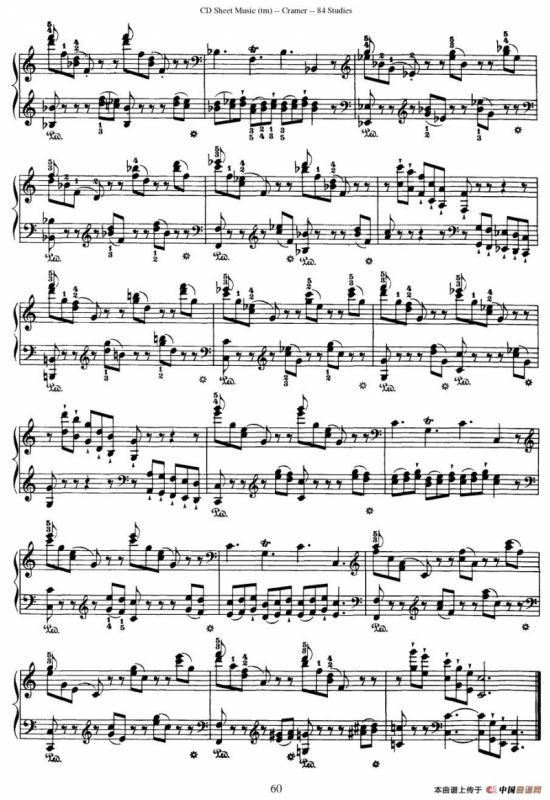 Cramer - 84 exercices（56—60）（克拉莫84首钢琴练习曲）