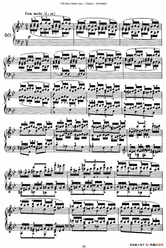 Cramer - 84 exercices（46—50）（克拉莫84首钢琴练习曲）