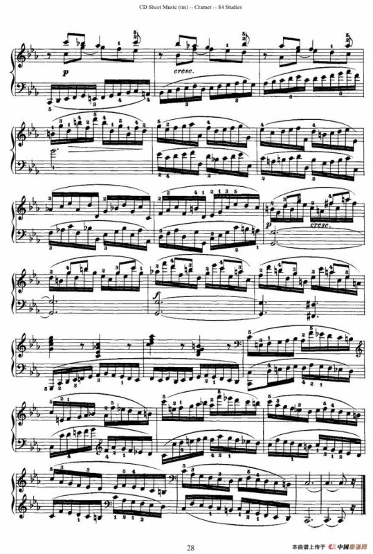 Cramer - 84 exercices（41—45）（克拉莫84首钢琴练习曲）