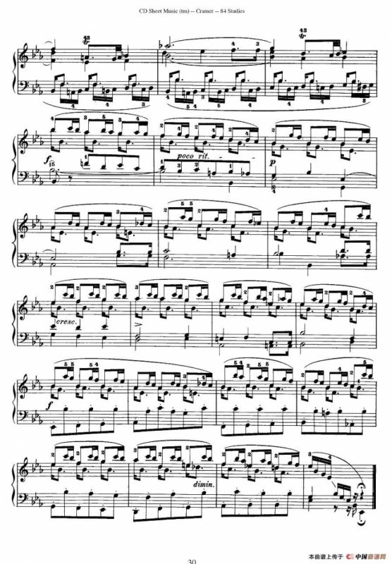 Cramer - 84 exercices（41—45）（克拉莫84首钢琴练习曲）