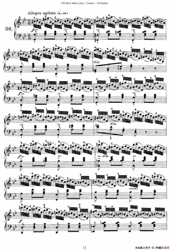 Cramer - 84 exercices（36—40）（克拉莫84首钢琴练习曲）