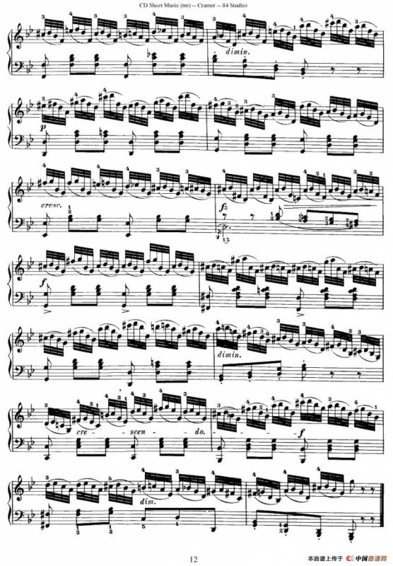 Cramer - 84 exercices（36—40）（克拉莫84首钢琴练习曲）