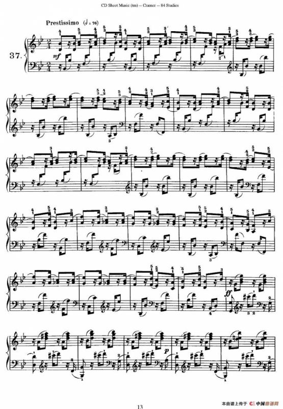 Cramer - 84 exercices（36—40）（克拉莫84首钢琴练习曲）