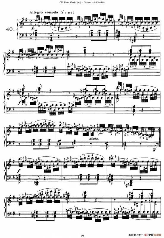Cramer - 84 exercices（36—40）（克拉莫84首钢琴练习曲）