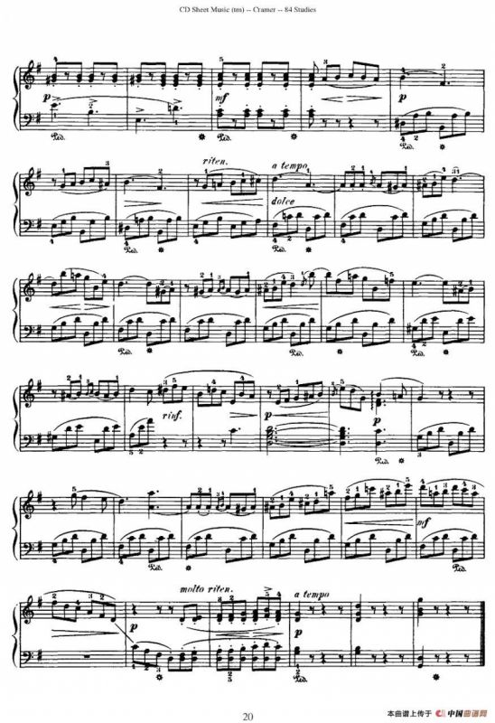 Cramer - 84 exercices（36—40）（克拉莫84首钢琴练习曲）
