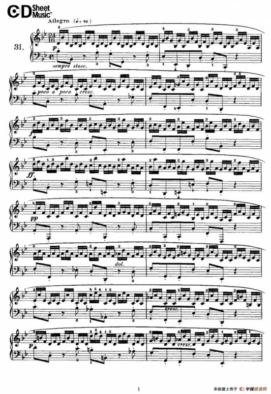 Cramer - 84 exercices（31—35）（克拉莫84首钢琴练习曲）