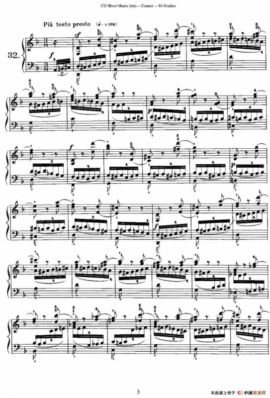 Cramer - 84 exercices（31—35）（克拉莫84首钢琴练习曲）