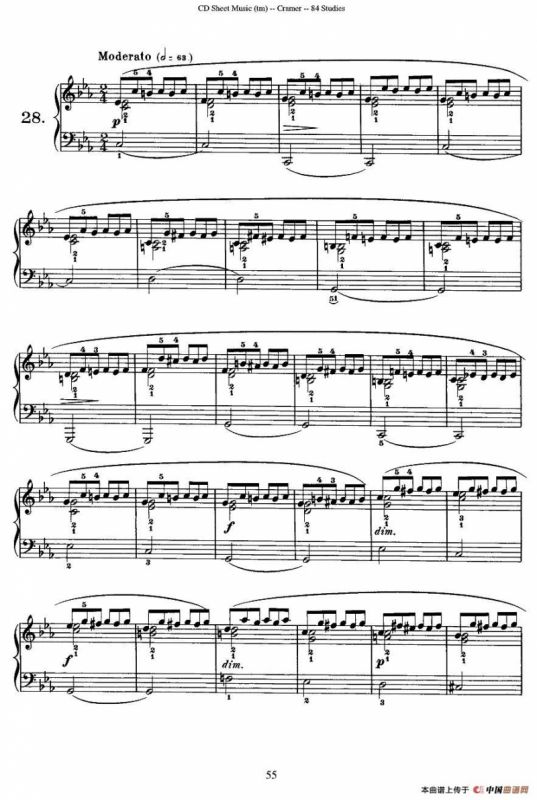 Cramer - 84 exercices（26—30）（克拉莫84首钢琴练习曲）