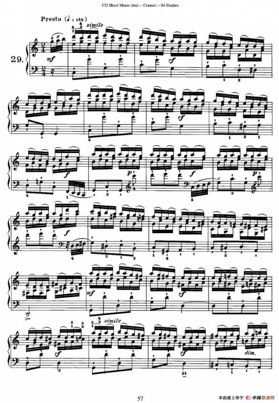 Cramer - 84 exercices（26—30）（克拉莫84首钢琴练习曲）