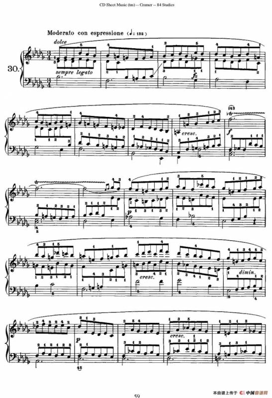 Cramer - 84 exercices（26—30）（克拉莫84首钢琴练习曲）