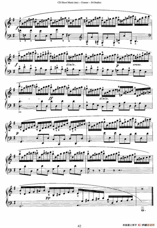 Cramer - 84 exercices（21—25）（克拉莫84首钢琴练习曲）