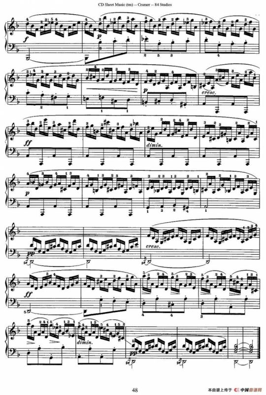 Cramer - 84 exercices（21—25）（克拉莫84首钢琴练习曲）