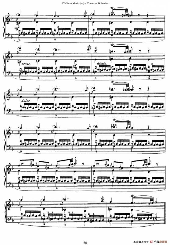 Cramer - 84 exercices（21—25）（克拉莫84首钢琴练习曲）