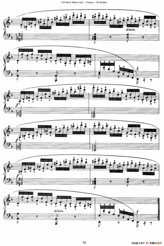 Cramer - 84 exercices（16—20）（克拉莫84首钢琴练习曲）