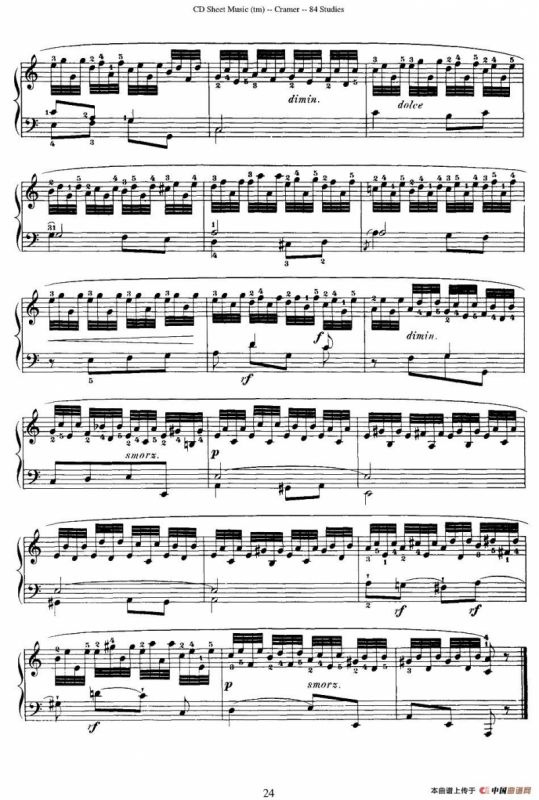 Cramer - 84 exercices（11—15）（克拉莫84首钢琴练习曲）