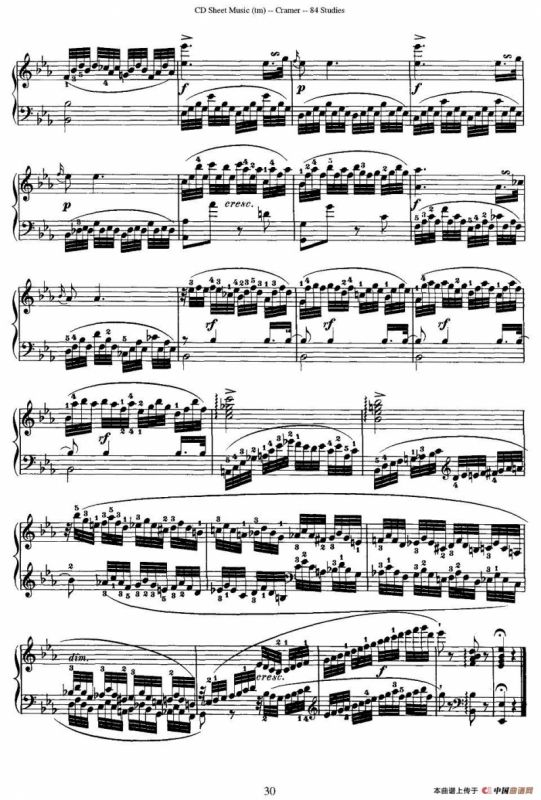Cramer - 84 exercices（11—15）（克拉莫84首钢琴练习曲）