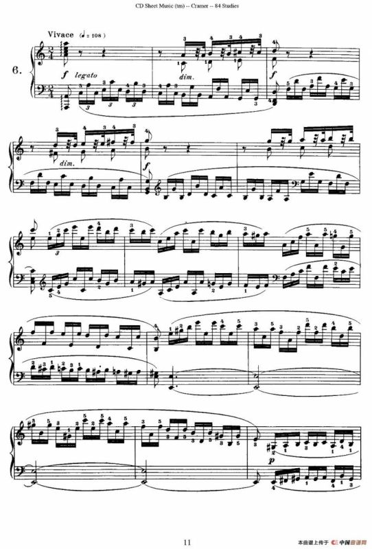 Cramer - 84 exercices（6—10）（克拉莫84首钢琴练习曲）
