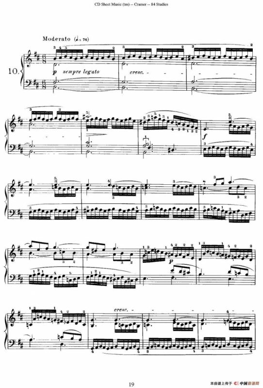 Cramer - 84 exercices（6—10）（克拉莫84首钢琴练习曲）
