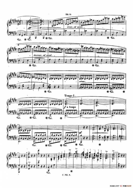 肖邦 钢琴谐谑曲 Chopin Scherzo（No.4 E大调，Op.54）