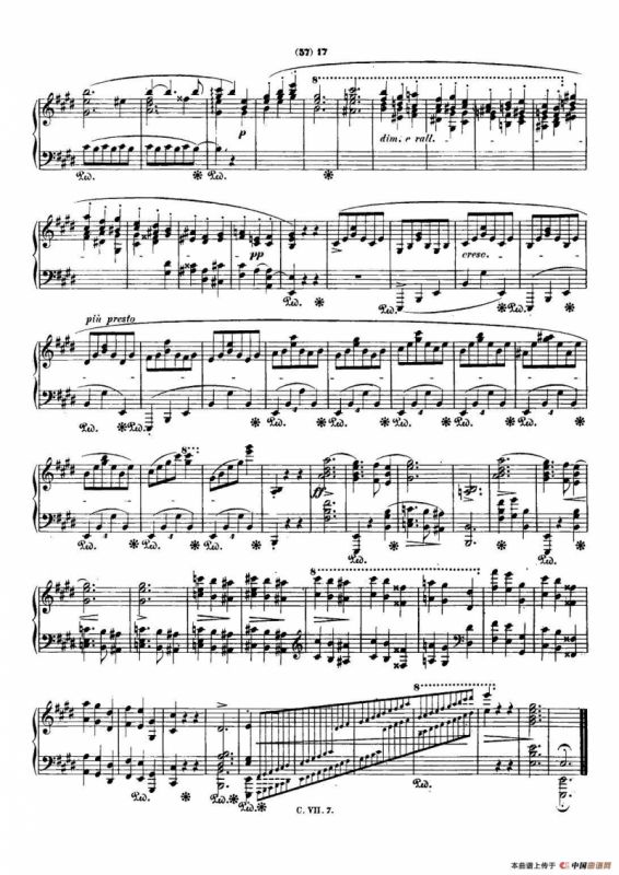 肖邦 钢琴谐谑曲 Chopin Scherzo（No.4 E大调，Op.54）