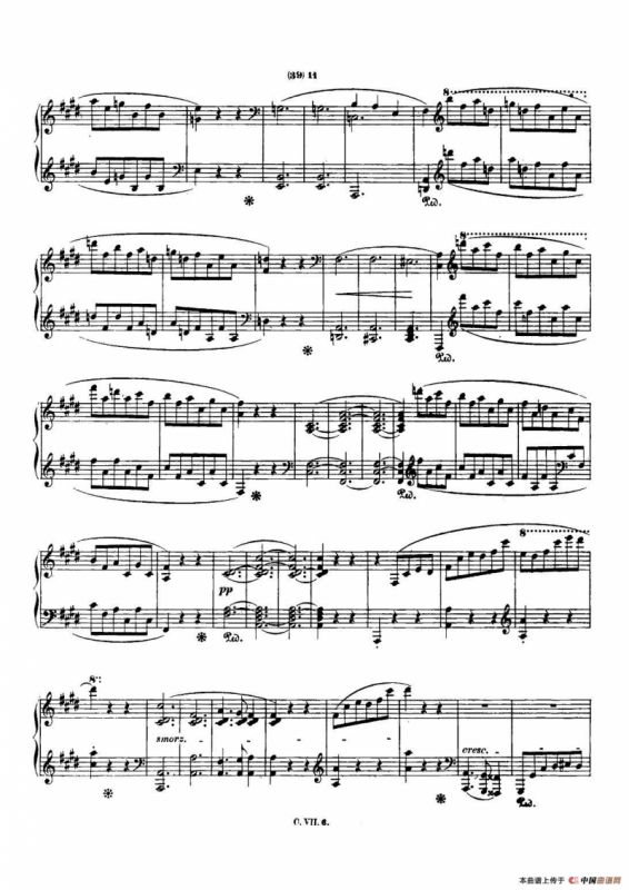 肖邦 钢琴谐谑曲 Chopin Scherzo（No.3 升c小调，Op.39）