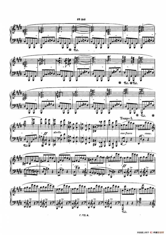 肖邦 钢琴谐谑曲 Chopin Scherzo（No.3 升c小调，Op.39）