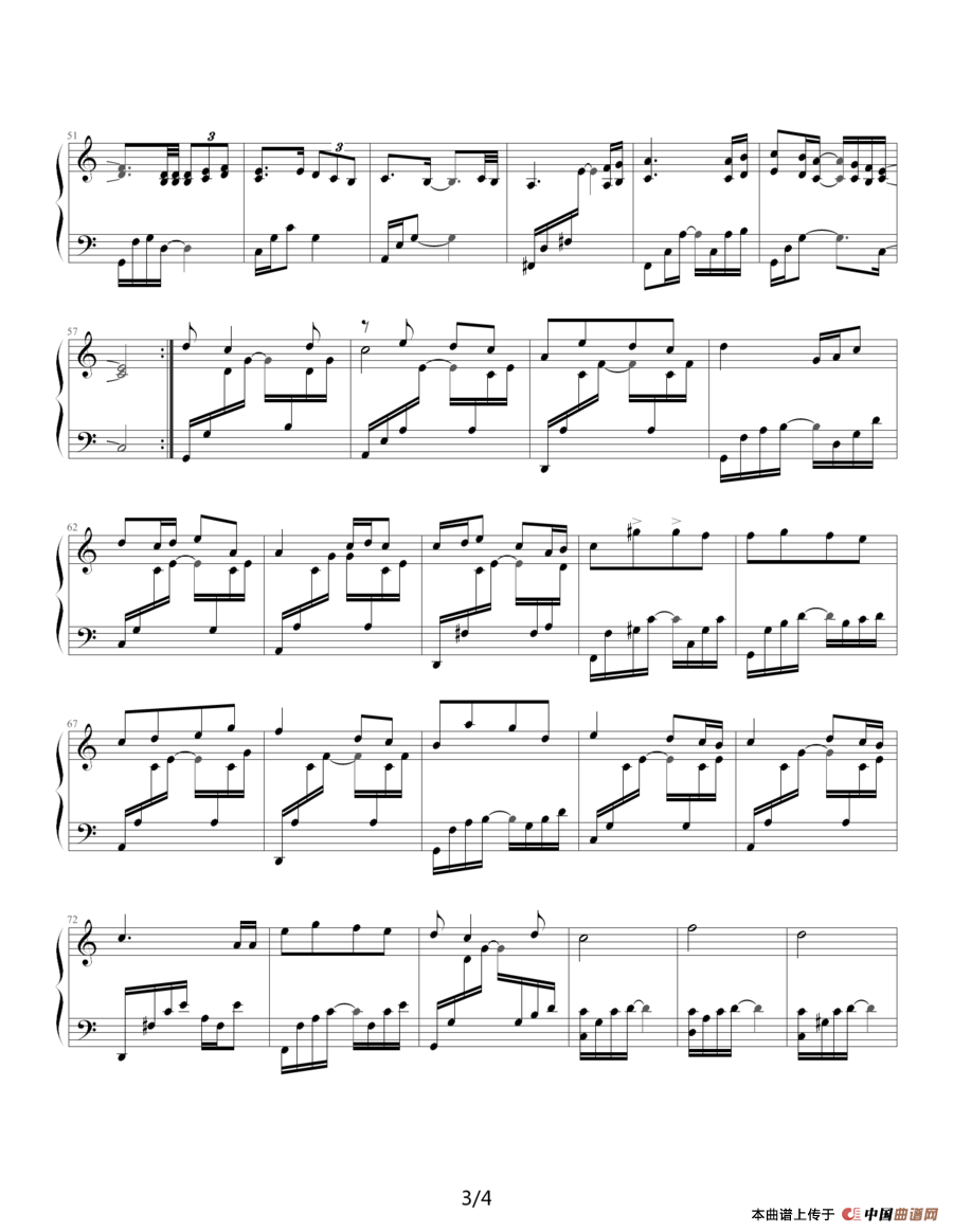 黑色毛衣（蓝的调编配版）