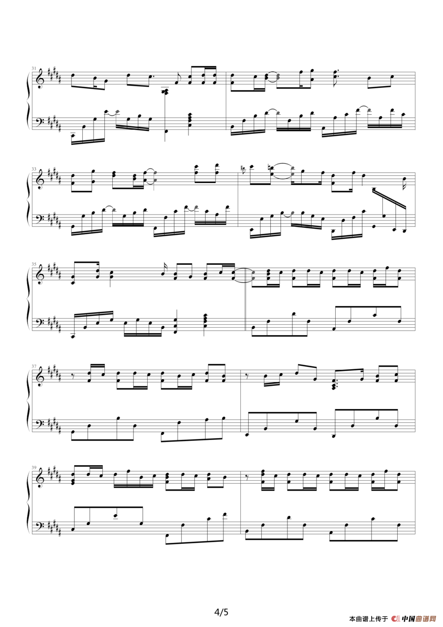 发如雪（《蛐蛐钢琴网》2个版本）