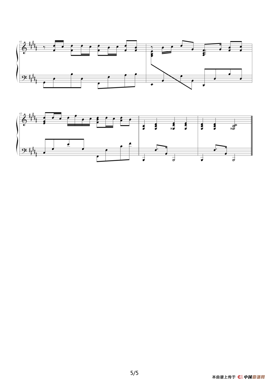 发如雪（《蛐蛐钢琴网》2个版本）