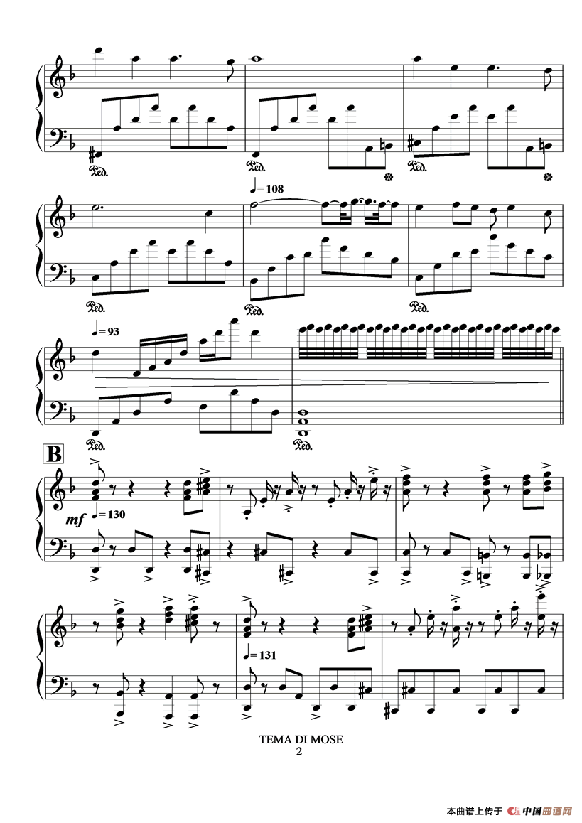 TEME DI MOSE（摩西主题）
