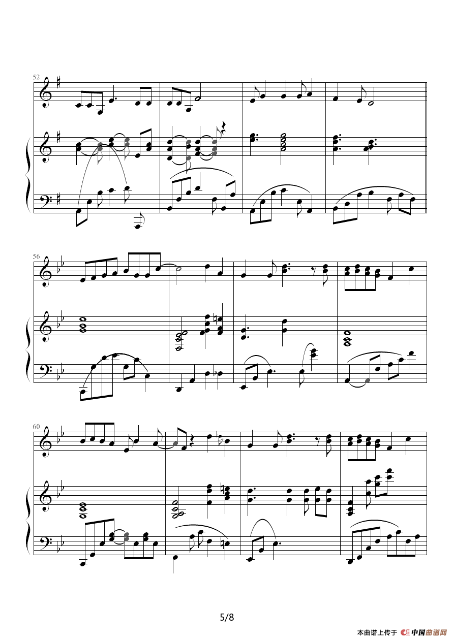 Ending（钢琴伴奏谱）