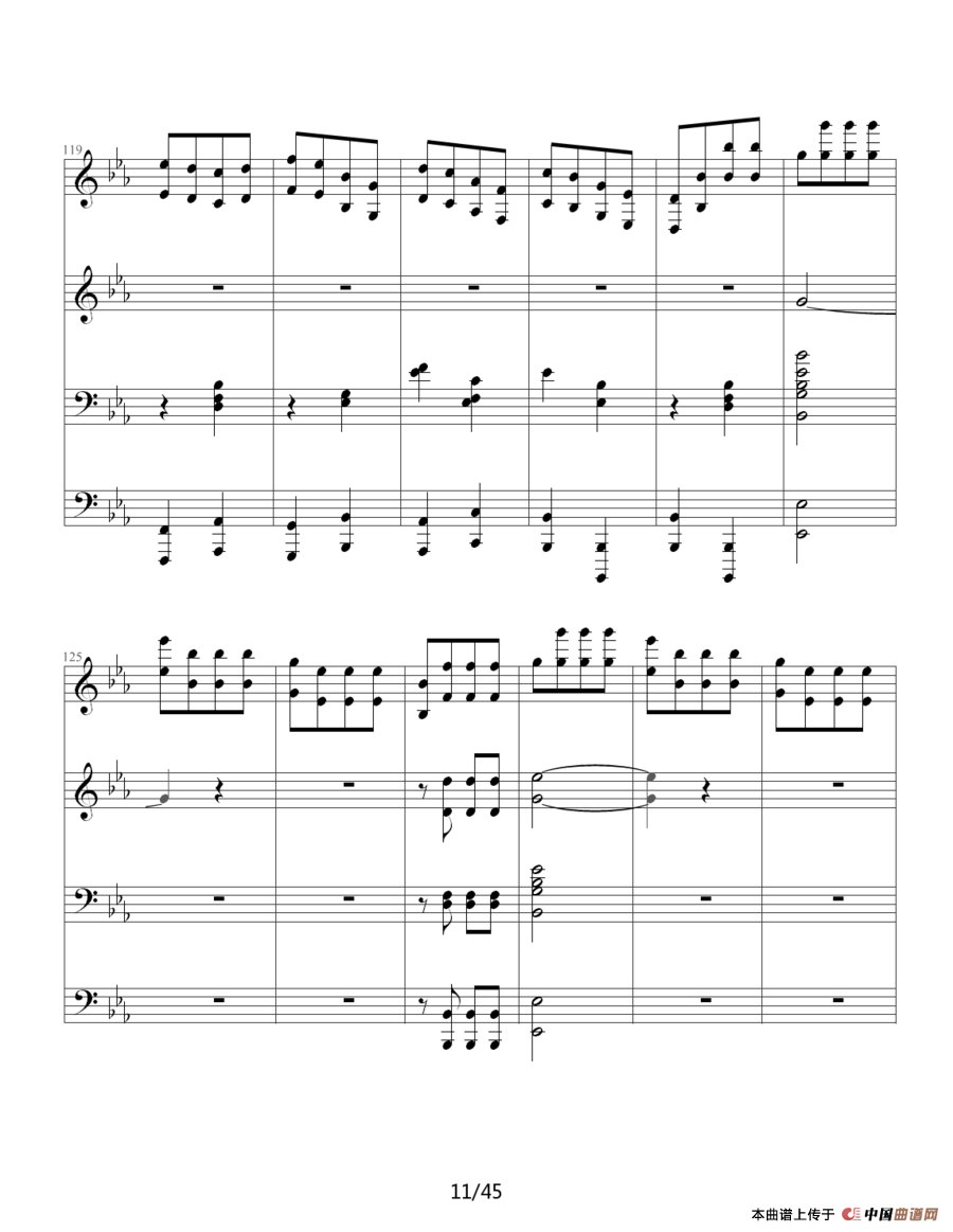 命运交响曲（四手联弹）