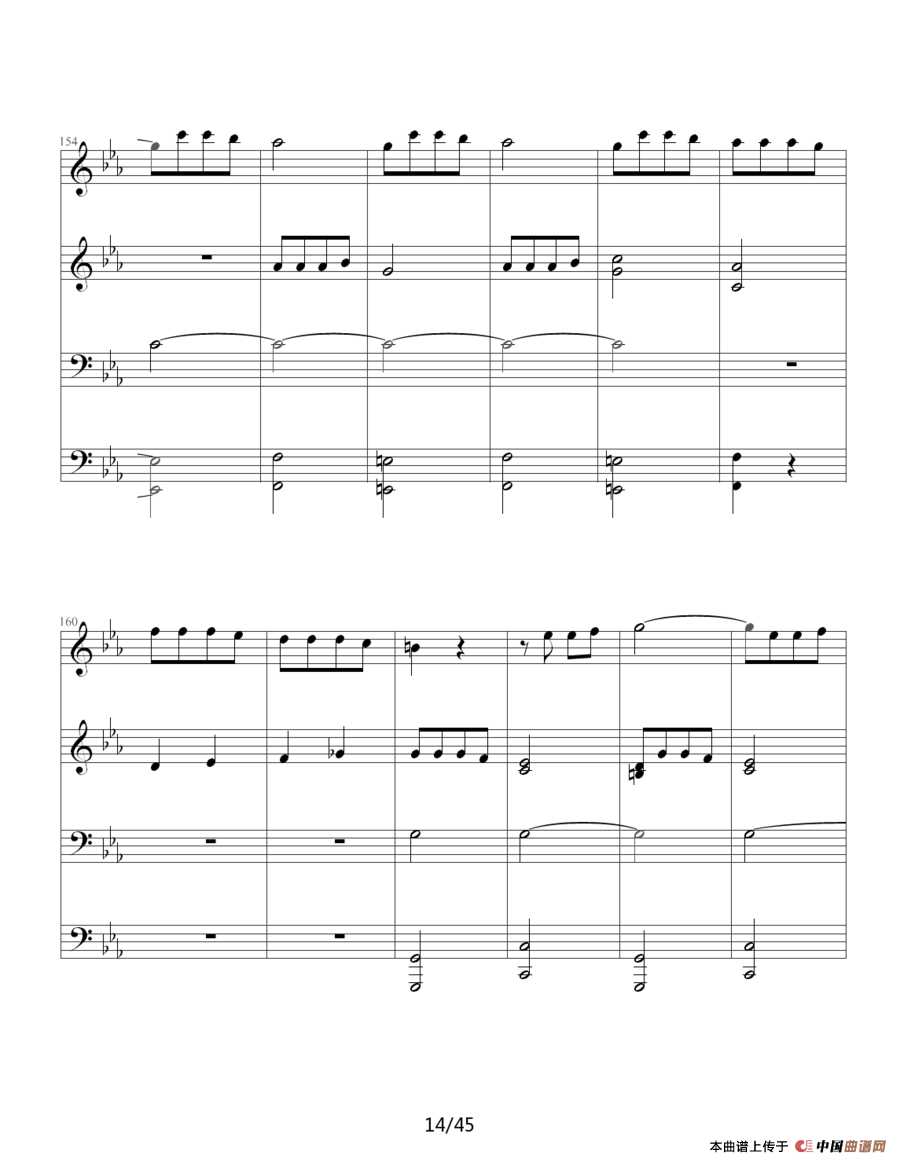 命运交响曲（四手联弹）