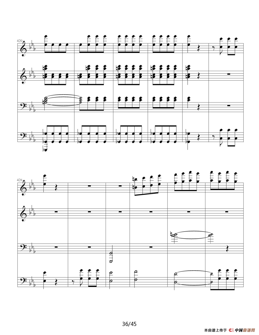 命运交响曲（四手联弹）