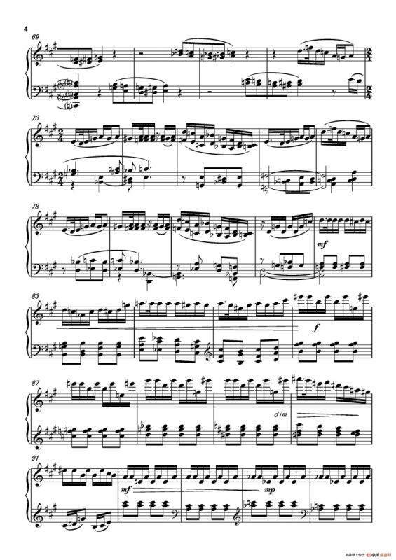 第六钢琴奏鸣曲Piano Sonata No.6（单乐章）