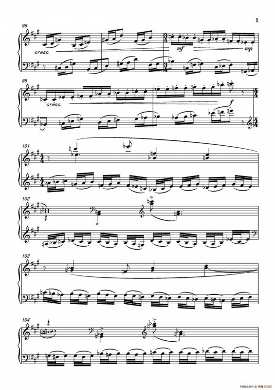 第六钢琴奏鸣曲Piano Sonata No.6（单乐章）