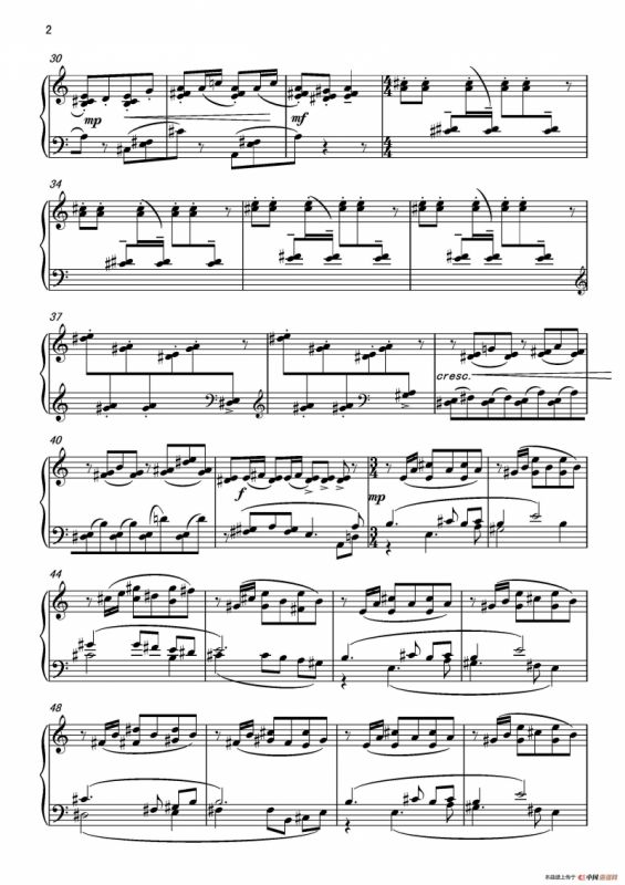 第4钢琴奏鸣曲Piano Sonata N0.4（第3乐章）