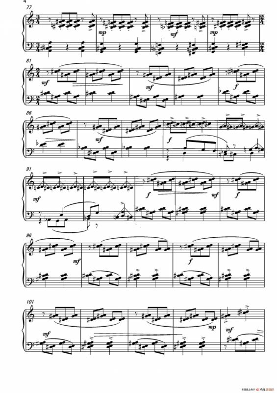 第4钢琴奏鸣曲Piano Sonata No.4（第一乐章）