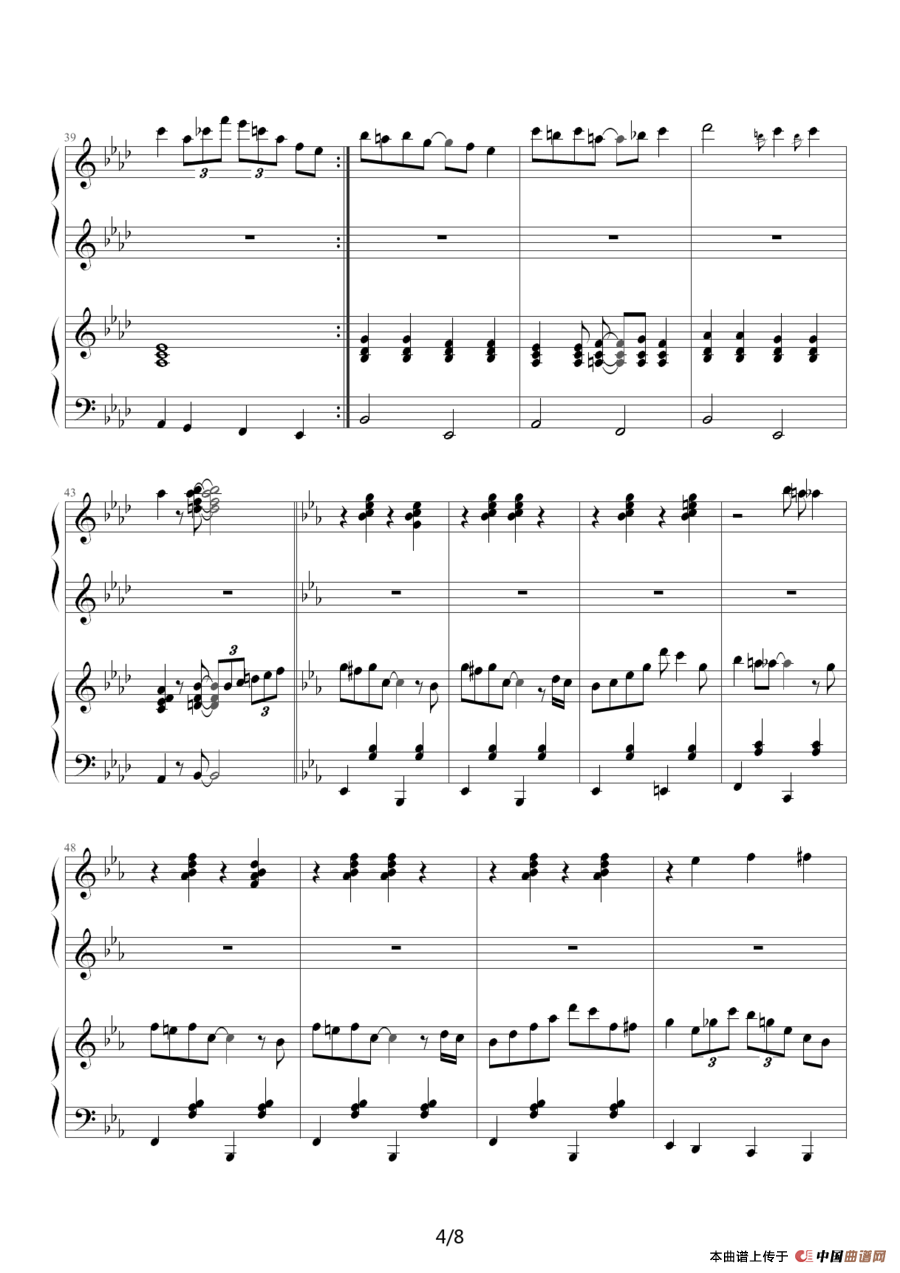 小兔来了（四手联弹）