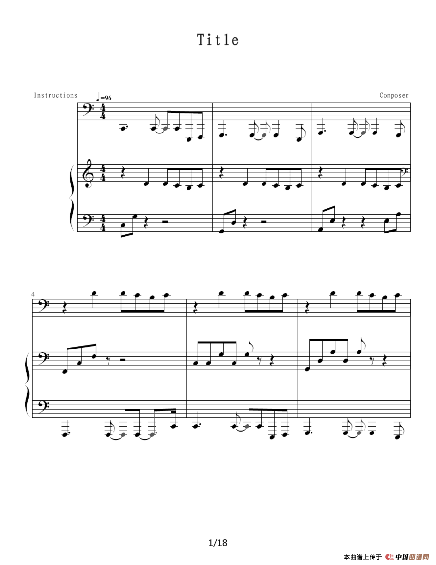 Title（钢琴伴奏谱）