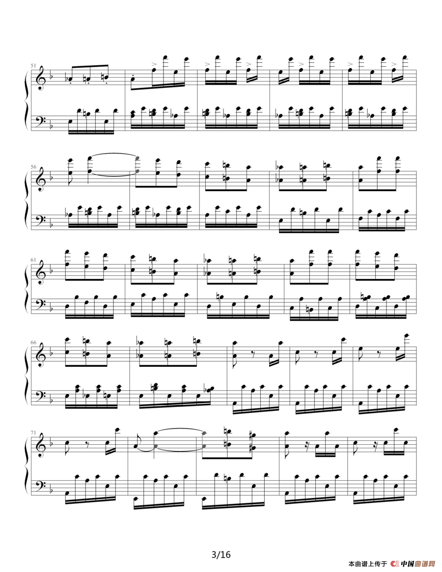 暴风雨（Beethovens Sonata NO.17 Mov.3 ）