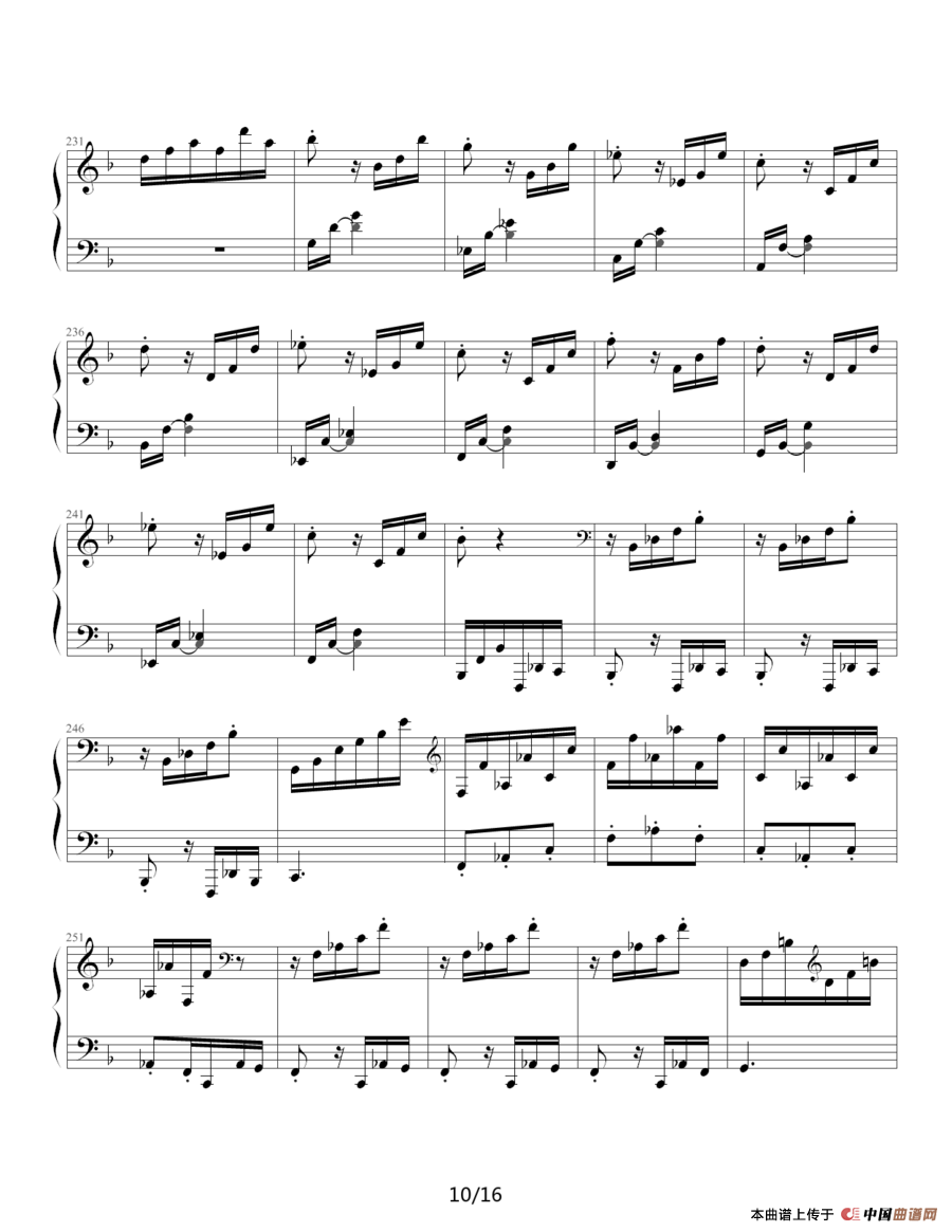 暴风雨（Beethovens Sonata NO.17 Mov.3 ）