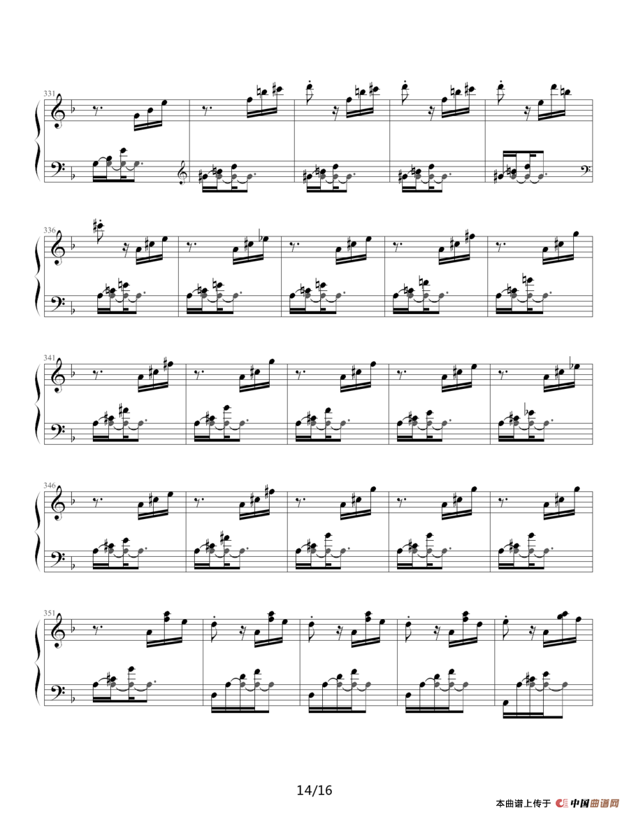 暴风雨（Beethovens Sonata NO.17 Mov.3 ）