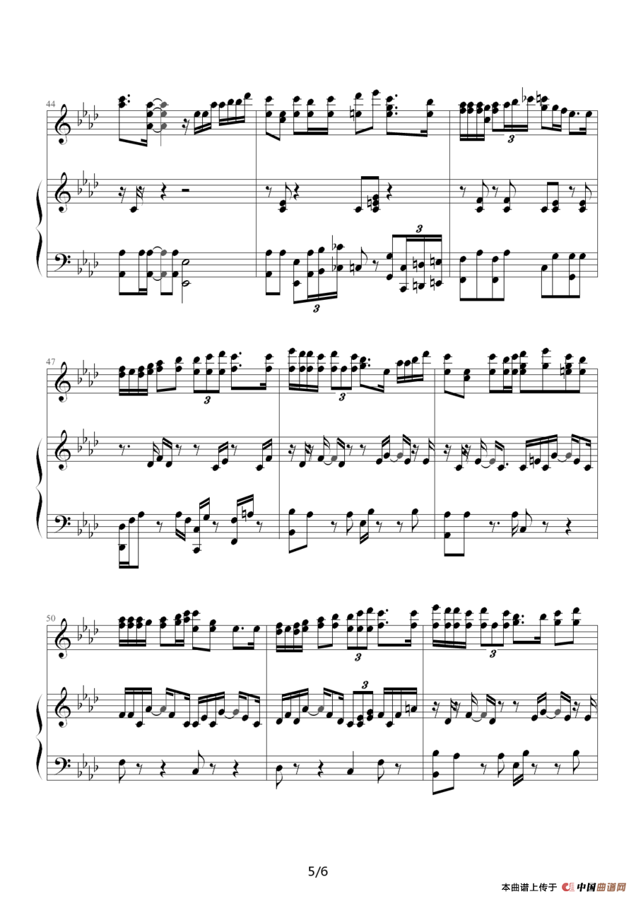 孤儿仔（钢琴伴奏谱）