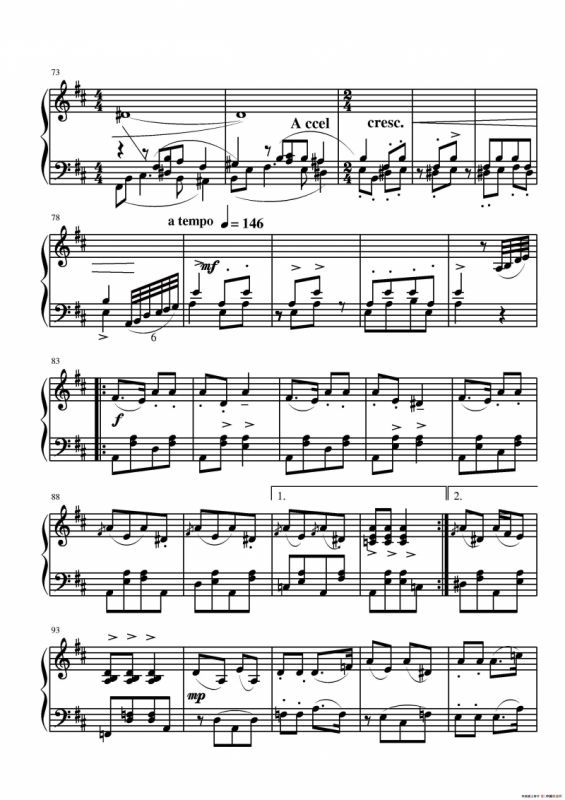 第二钢琴奏鸣曲（第三乐章）