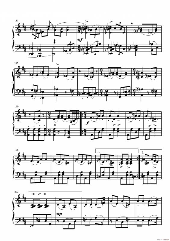 第二钢琴奏鸣曲（第三乐章）