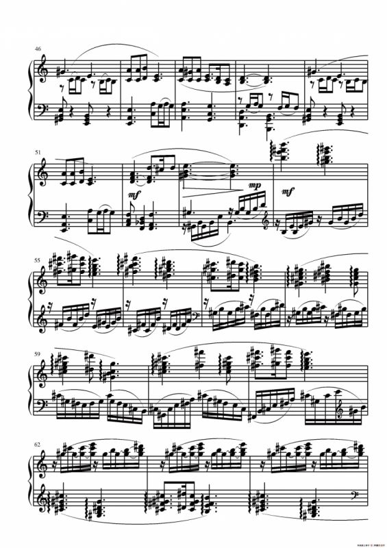 第二钢琴奏鸣曲（第二乐章）