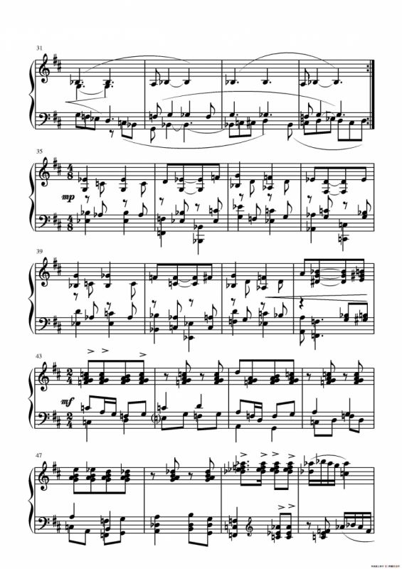 第二钢琴奏鸣曲（第一乐章）