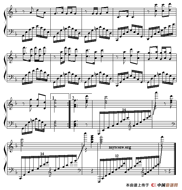 少林，少林（影片“少林寺”主题曲改编钢琴曲）