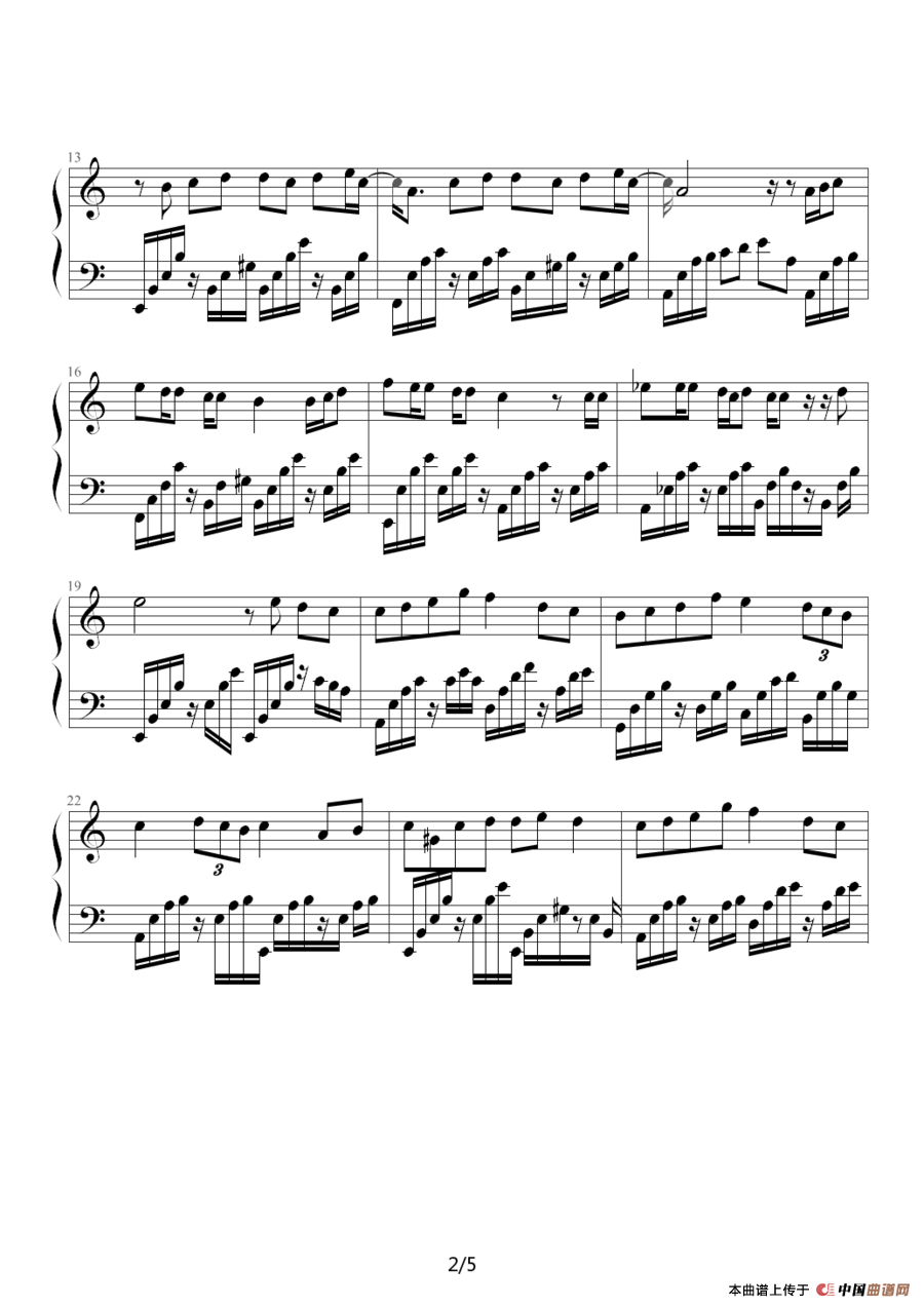 黑色毛衣（花叙制谱版）